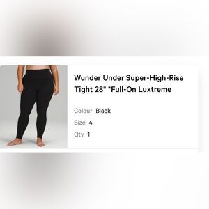 lululemon athletica Wunder Under High-Rise Leggings in Black